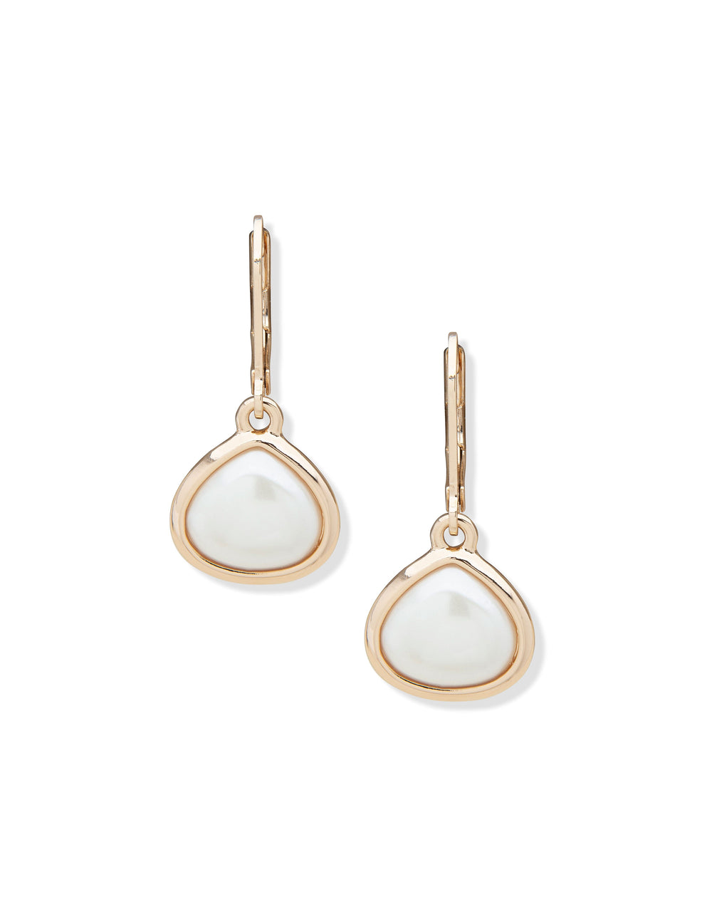 Faux Pearl Drop Earrings in Gold Tone - Anne Klein