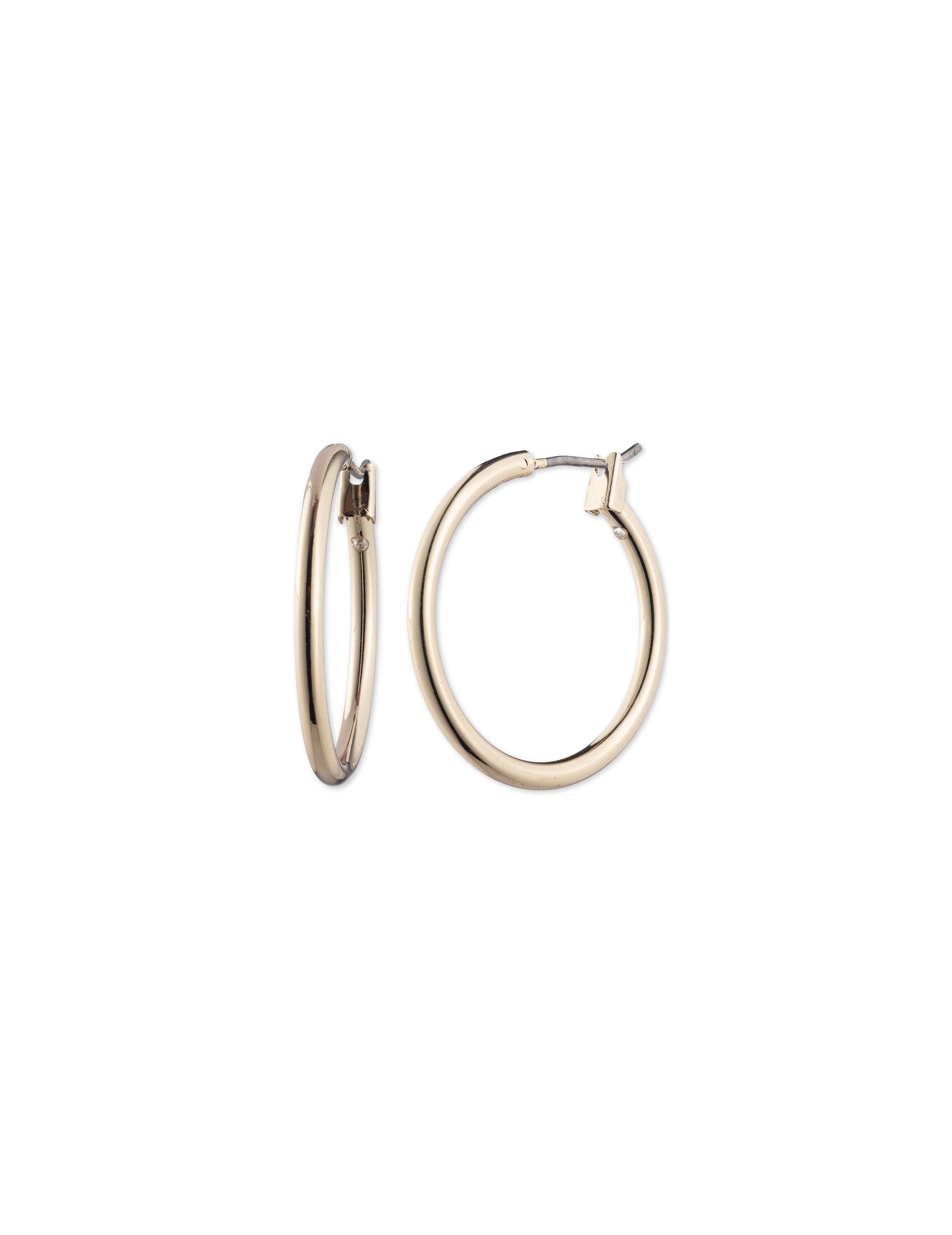 Anne Klein Medium Gold-tone hoop earrings - Anne Klein