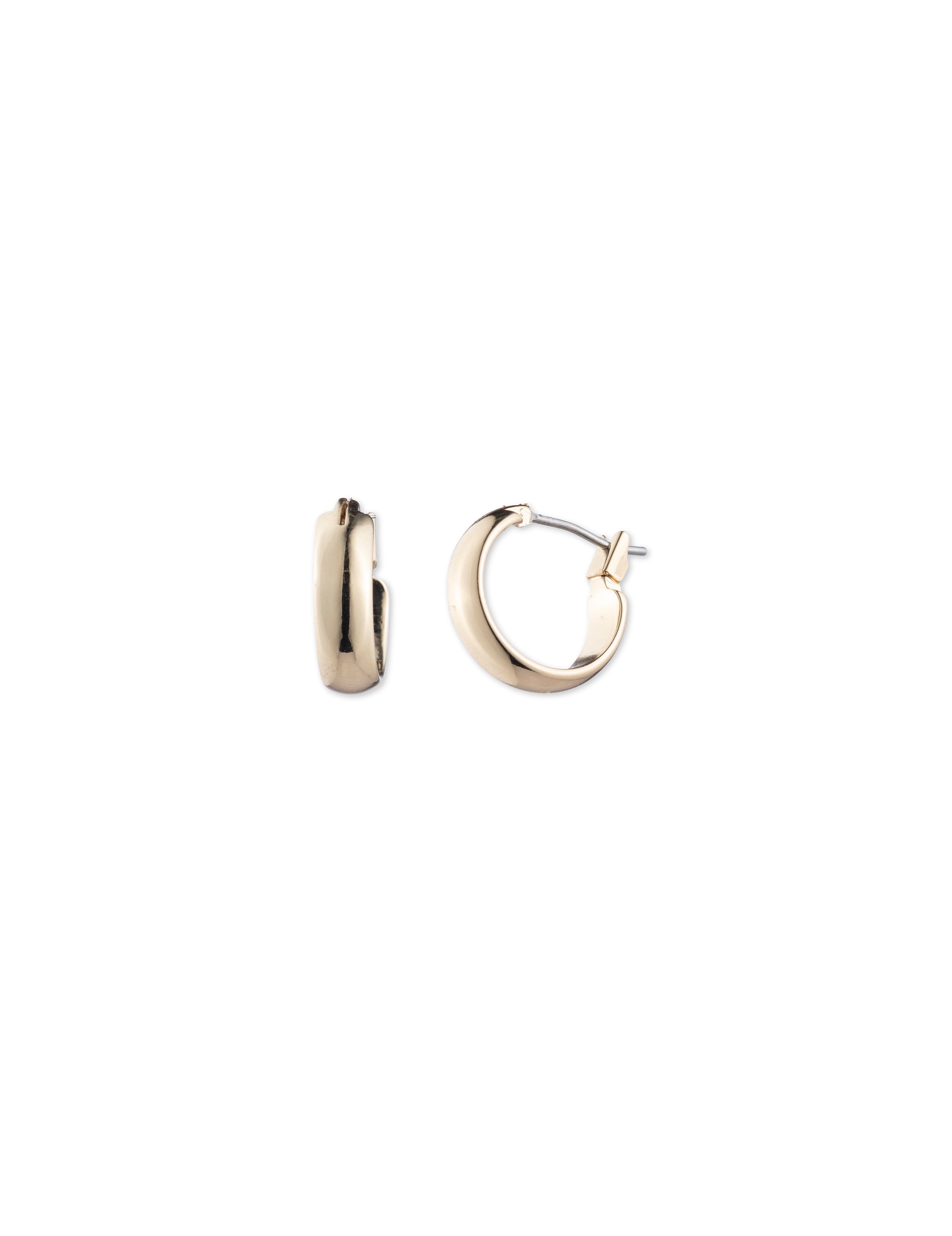 Mini Gold-Tone Hoop Earrings - Anne Klein