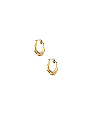 32MM Triple Hoop Earrings in Gold Tone - Anne Klein