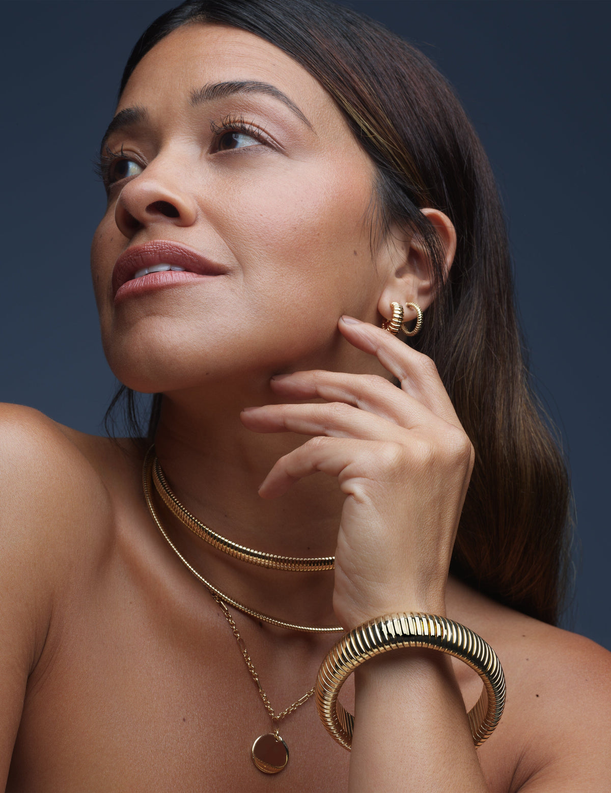 Omega Chain Collar Necklace - Anne Klein