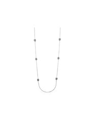 Long Crystal Fireball Station Necklace - Anne Klein