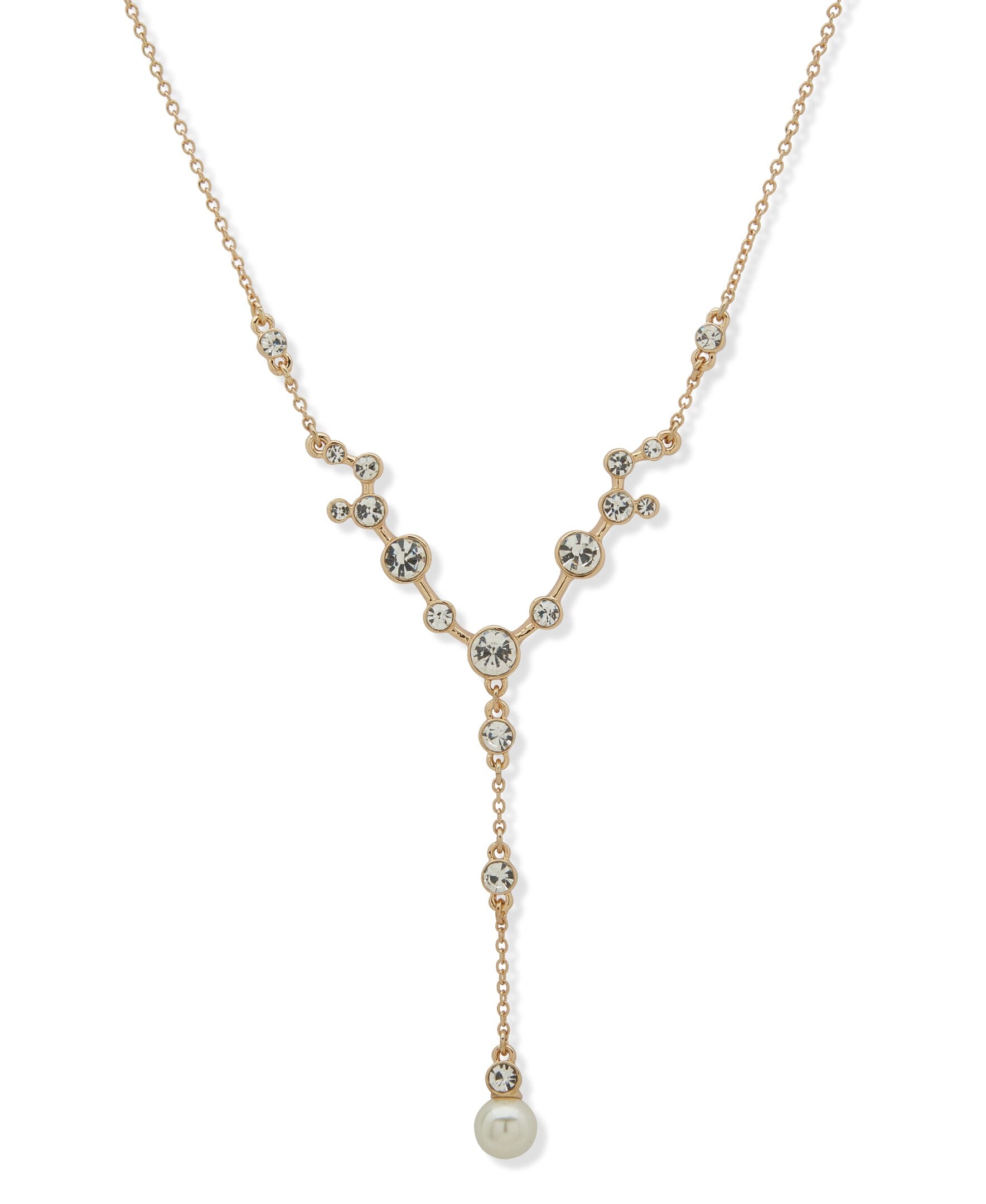 16-Inch Stone and Y-Necklace - Anne Klein