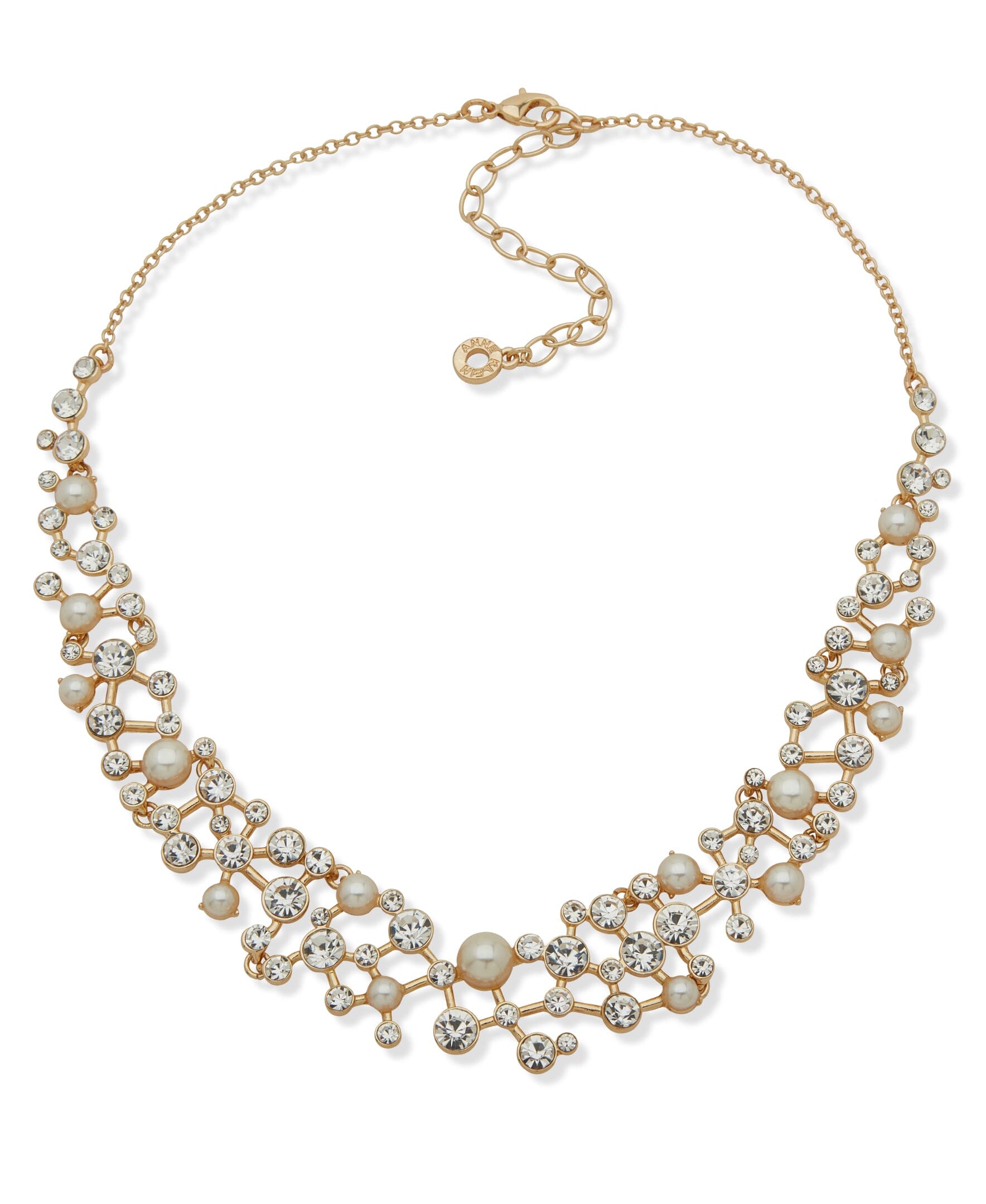 Cluster Stone and 16-Inch Collar Necklace - Anne Klein