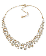 Cluster Stone and 16-Inch Collar Necklace - Anne Klein