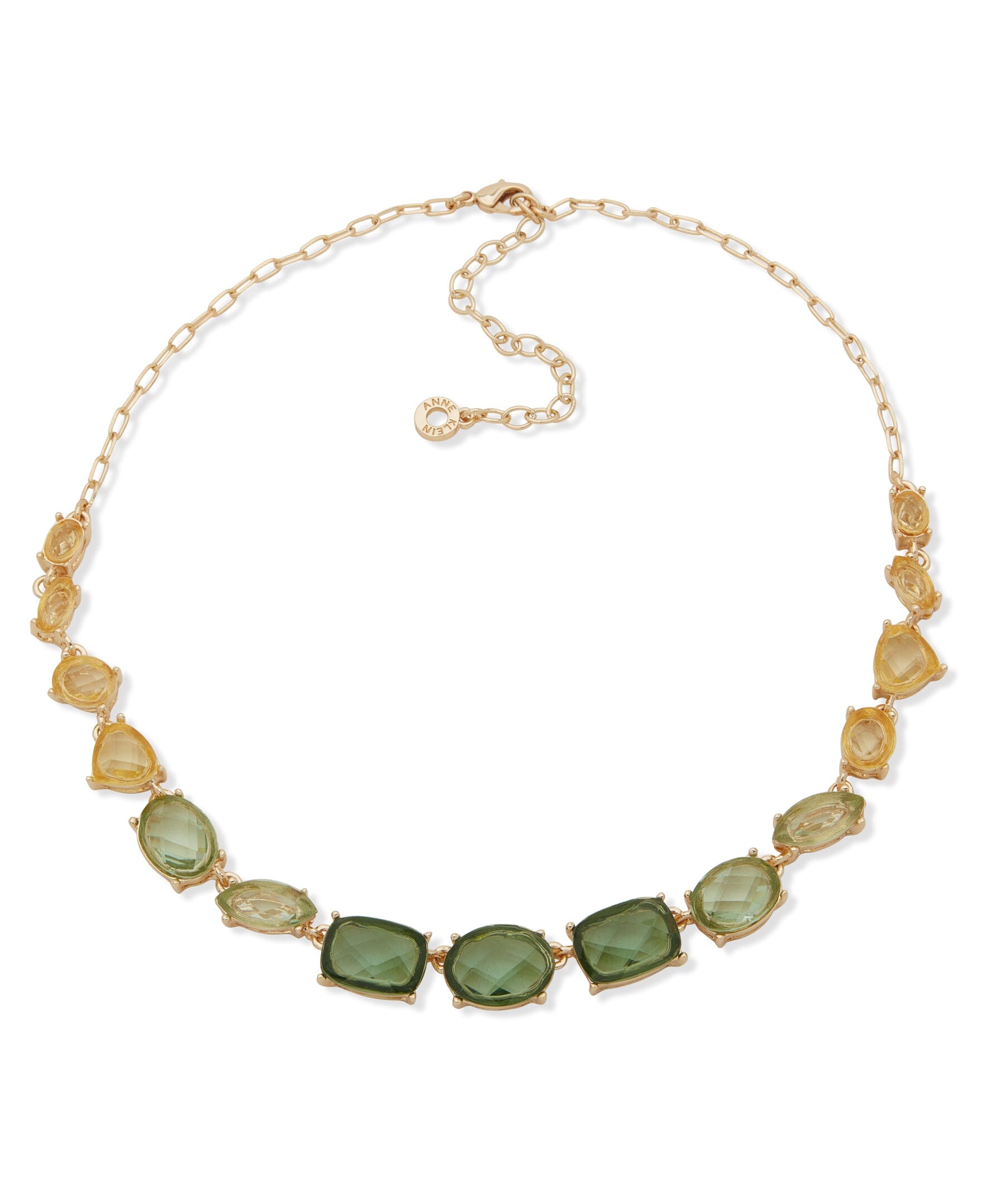 Stationed Stone Frontal Necklace - Anne Klein