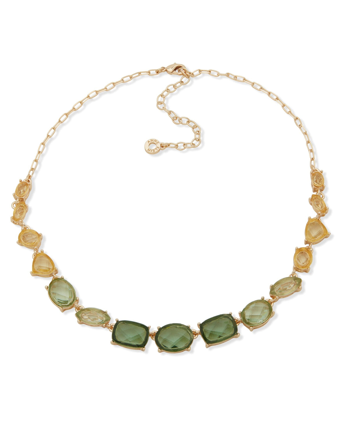 Stationed Stone Frontal Necklace - Anne Klein
