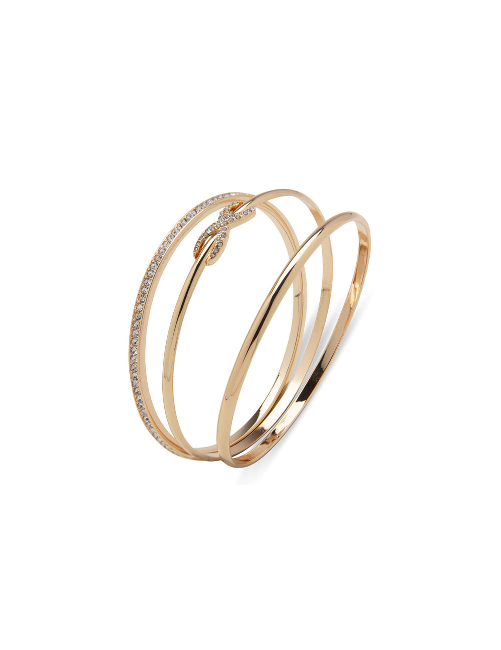 Infinity Knot Bangle Set in Gift Box - Anne Klein