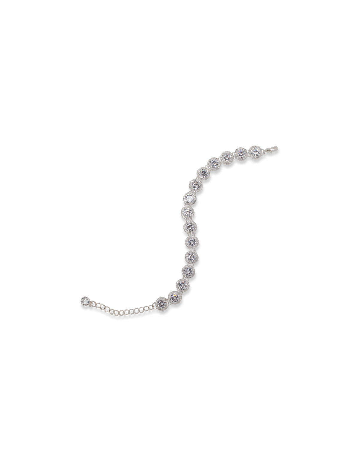 Round Pave Crystal Bracelet - Anne Klein