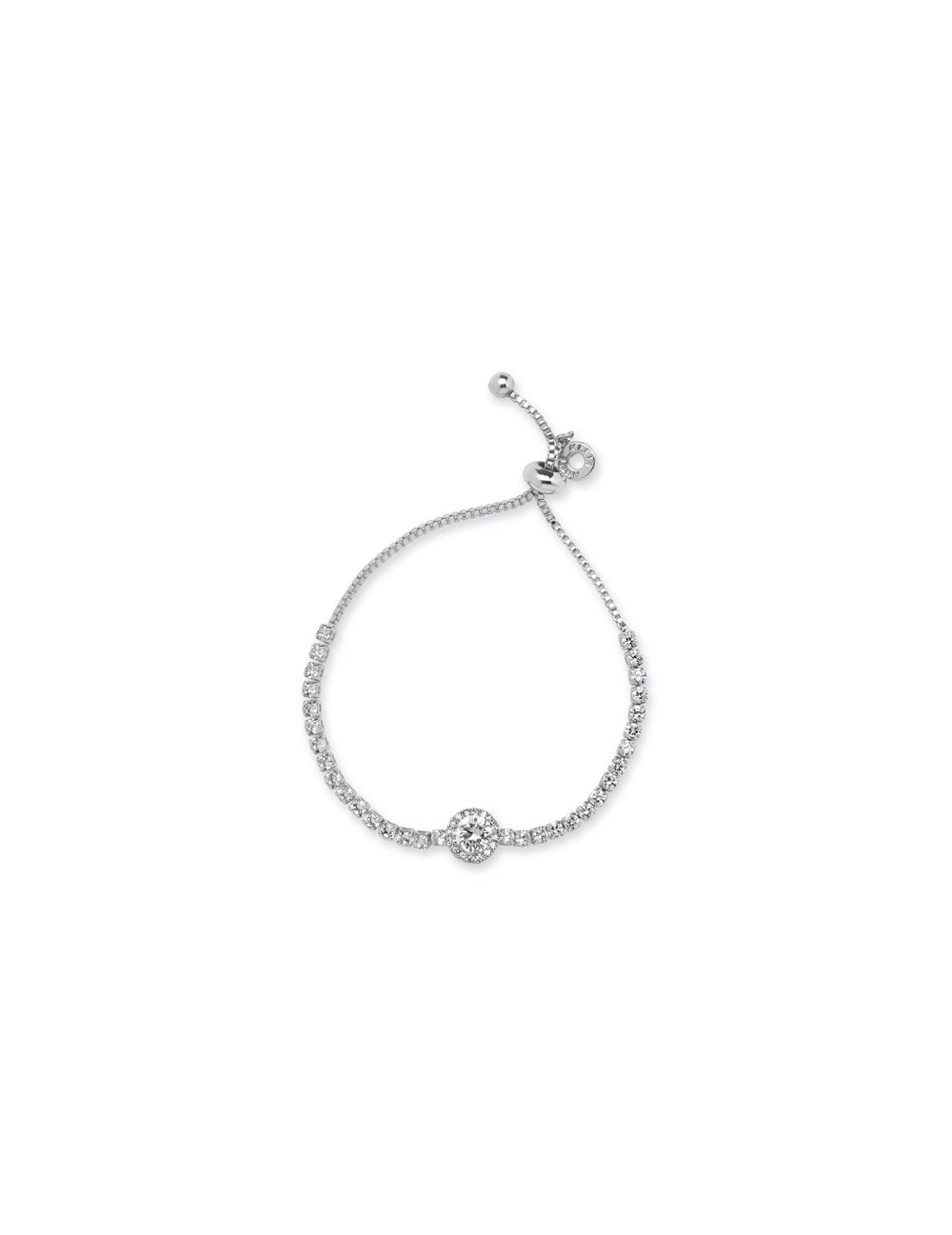 Crystal Silver-Tone Bracelet - Anne Klein