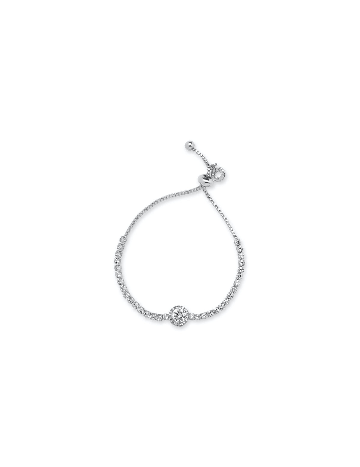 Crystal Silver-Tone Bracelet - Anne Klein