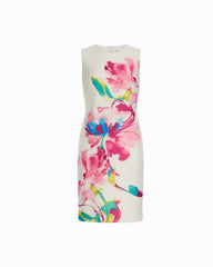 Sleeveless Sheath Dress - Anne Klein CRISP WHITE MULTI