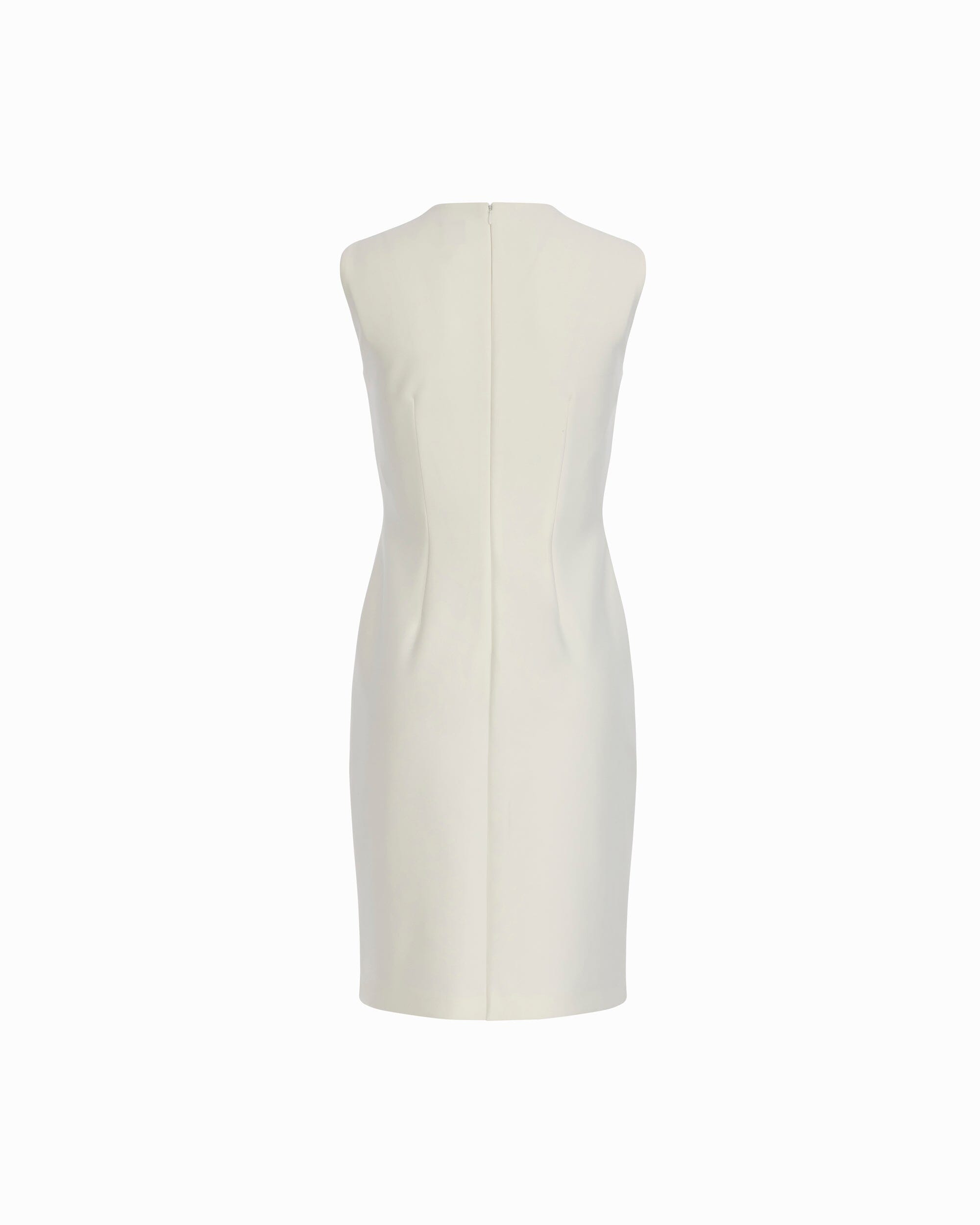 Sleeveless Sheath Dress - Anne Klein CRISP WHITE MULTI