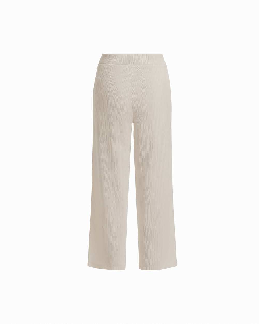 Wide Leg Crop Pull-On Pants with Wide Waistband in WHITE DOVE | Anne K - Anne Klein WHITE DOVE