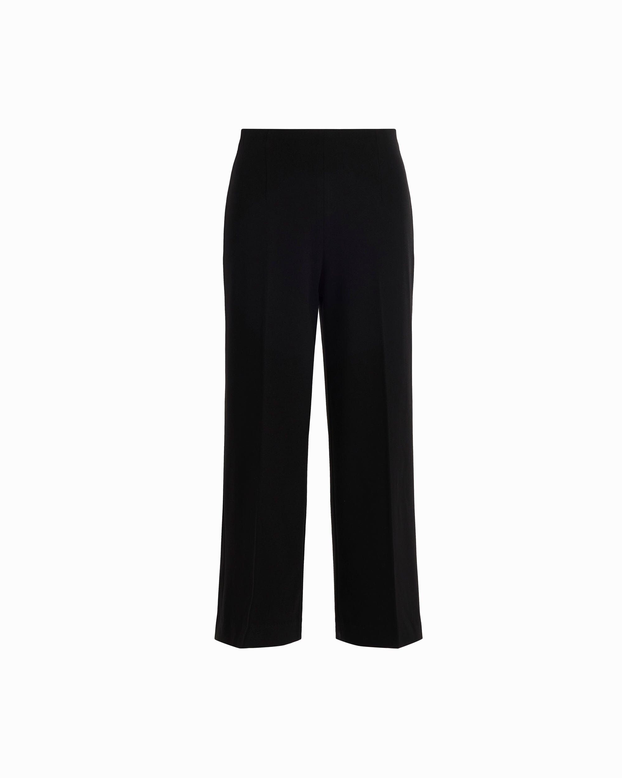 High Rise Cropped Wide Leg Pants - Anne Klein ANNE BLACK