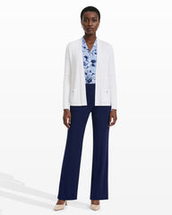 Malibu Kissing Front Cardigan - Anne Klein CRISP WHITE