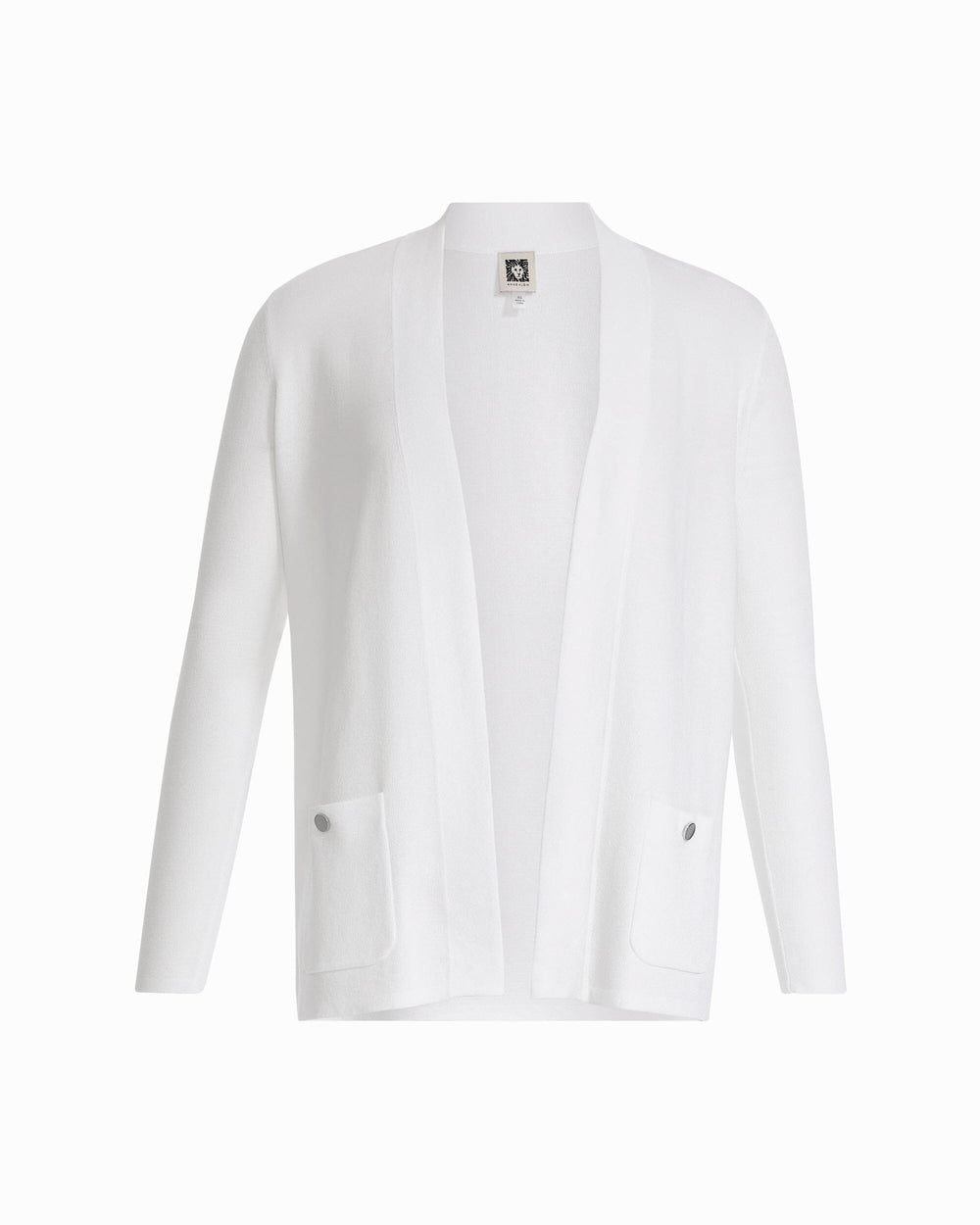 Malibu Kissing Front Cardigan - Anne Klein CRISP WHITE