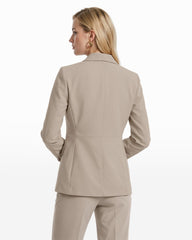 Two Button Notched Collar Jacket - Anne Klein PORCINI