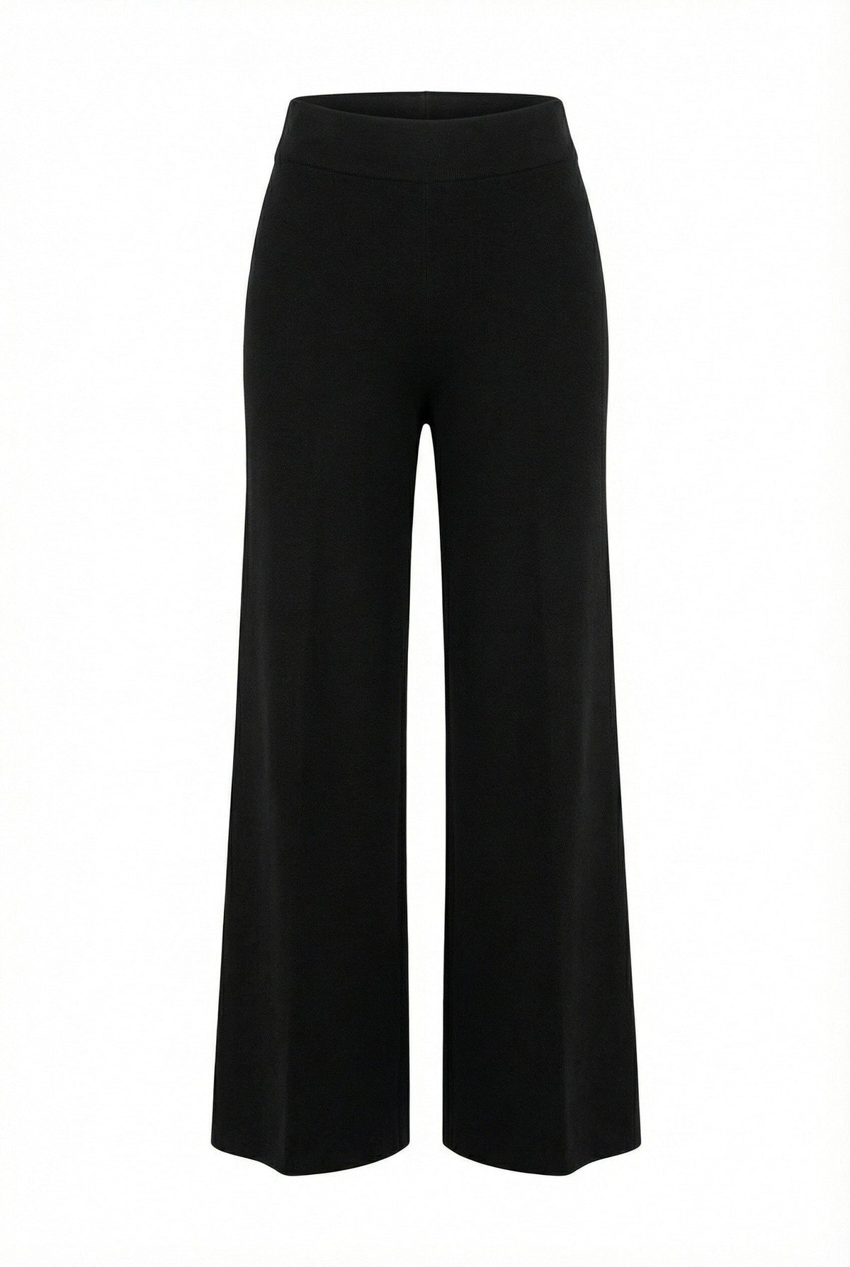 High Rise Pull On Wide Leg Pant - Anne Klein Anne Black