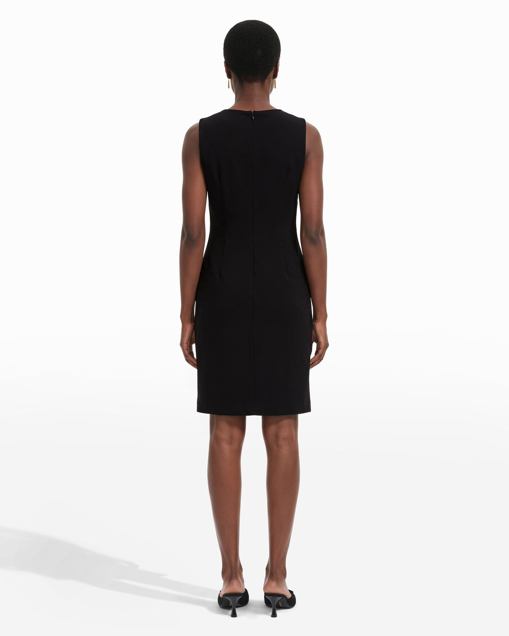 Ruched Sleeveless Sheath Dress - Anne Klein ANNE BLACK