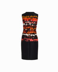 Petite Sleeveless Crew Neck Sheath Dress - Anne Klein ANNE BLACK MULTI