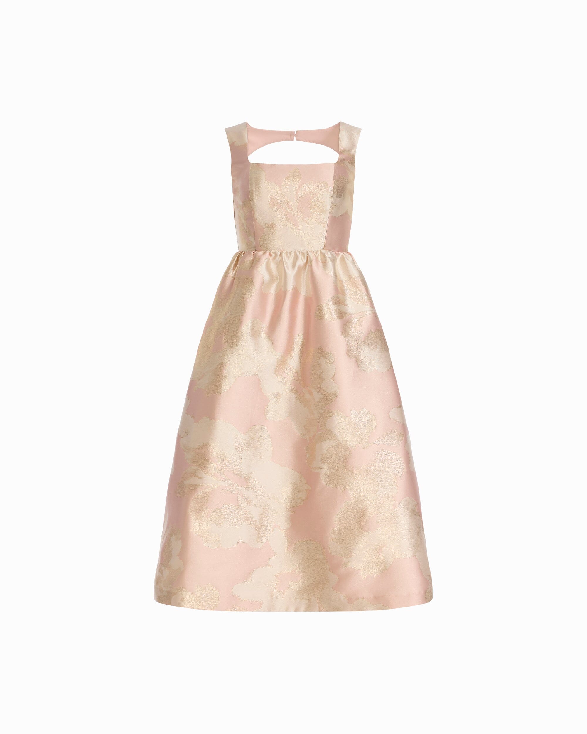 Square Neck A-line Midi Dress - Anne Klein BLOSSOM MULTI