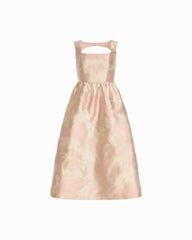 Square Neck A-line Midi Dress - Anne Klein BLOSSOM MULTI