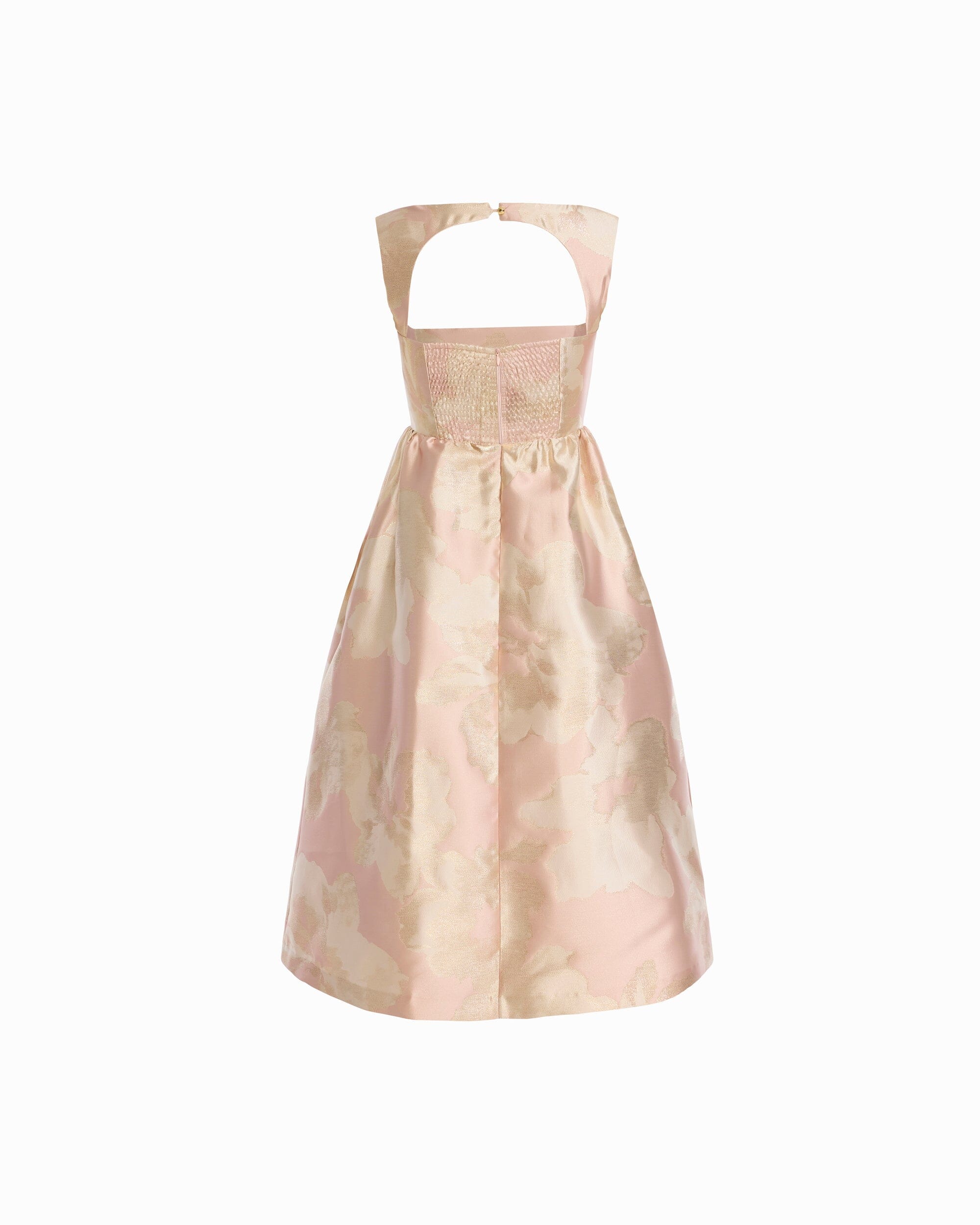 Square Neck A-line Midi Dress - Anne Klein BLOSSOM MULTI