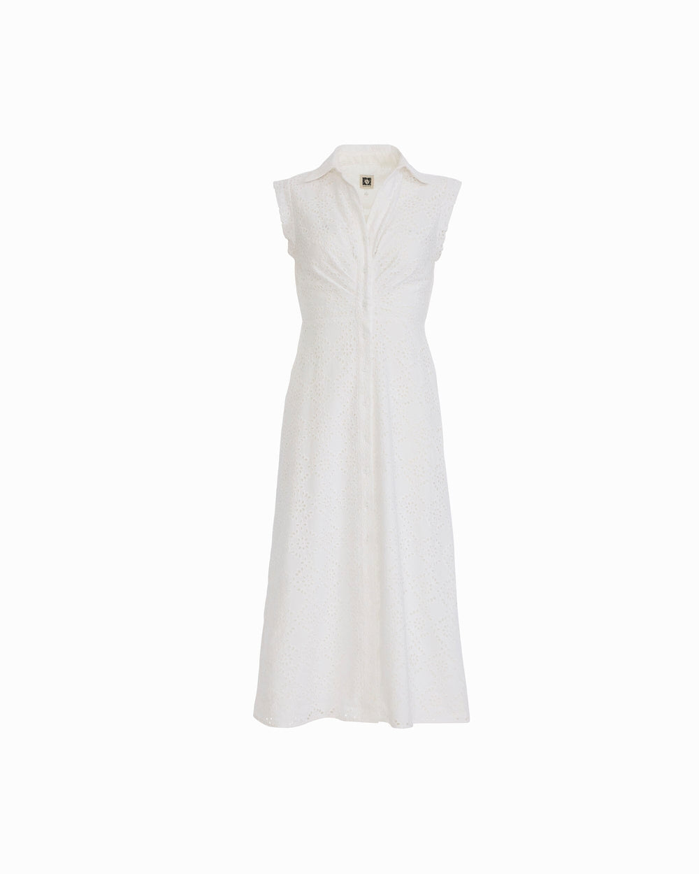 Pleated Bodice Shirt Dress - Anne Klein CRISP WHITE
