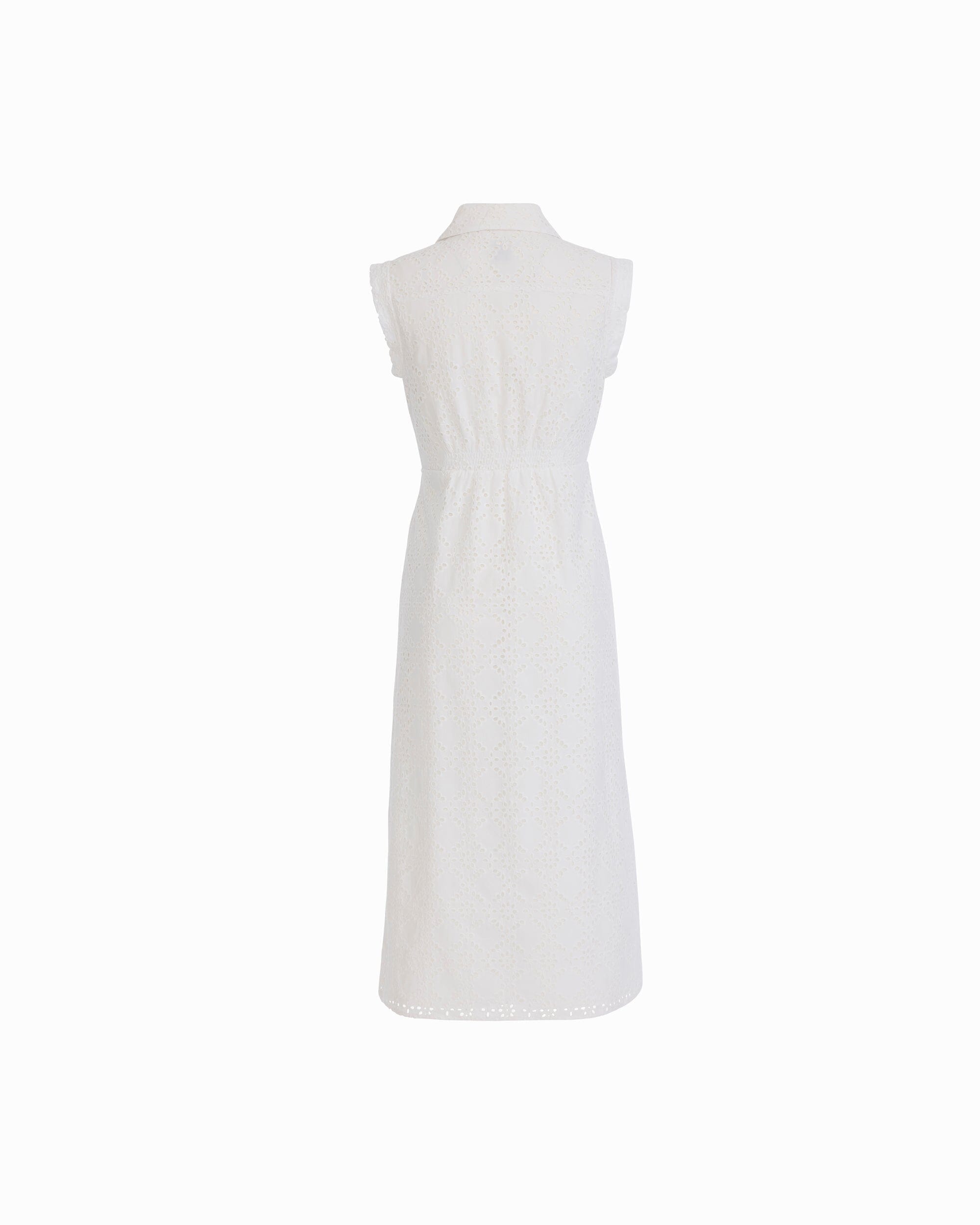 Pleated Bodice Shirt Dress - Anne Klein CRISP WHITE