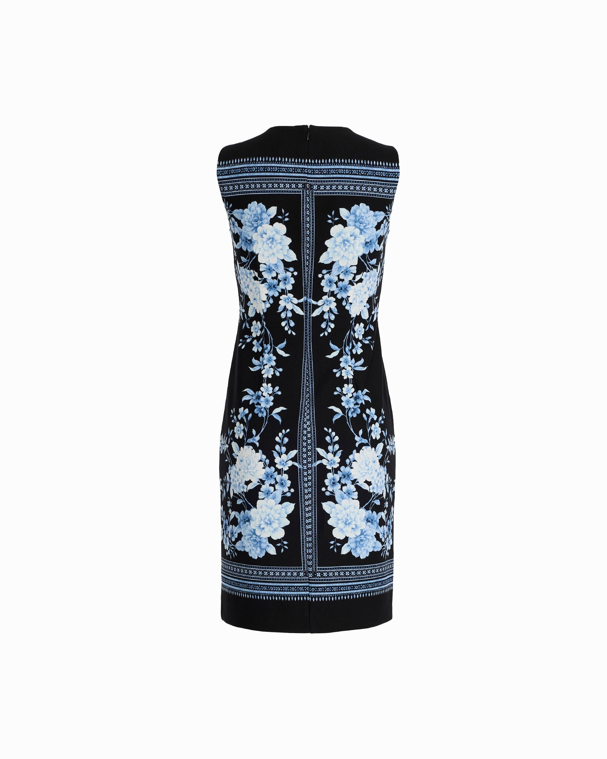 Jewel Neck Sheath Dress - Anne Klein ANNE BLACK MULTI