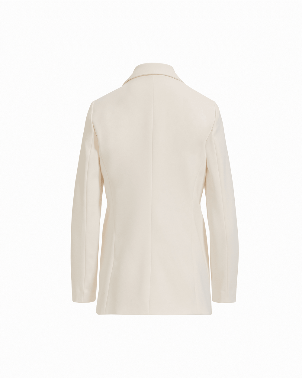 Open Front Notch Collar Jacket - Anne Klein WHITE DOVE