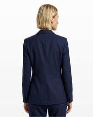 One-Button Linen Blend Jacket - Anne Klein DISTANT MOUNTAIN