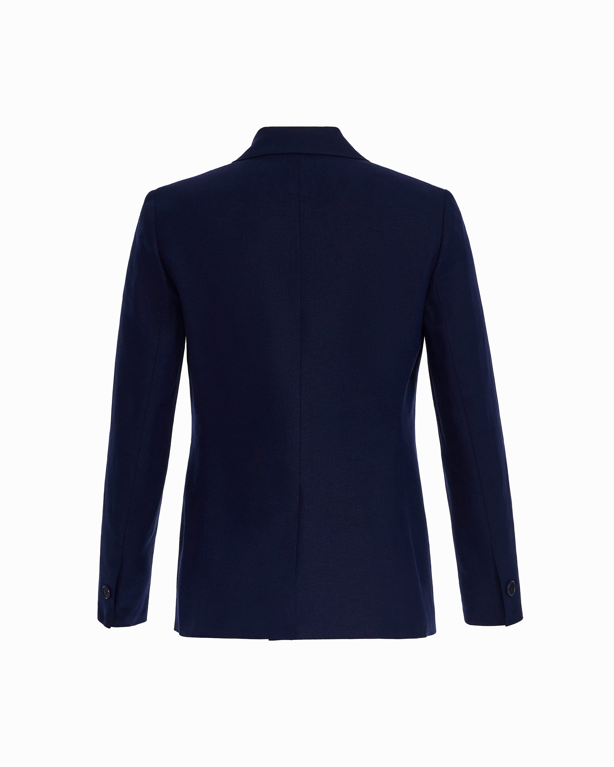 One-Button Linen Blend Jacket - Anne Klein DISTANT MOUNTAIN