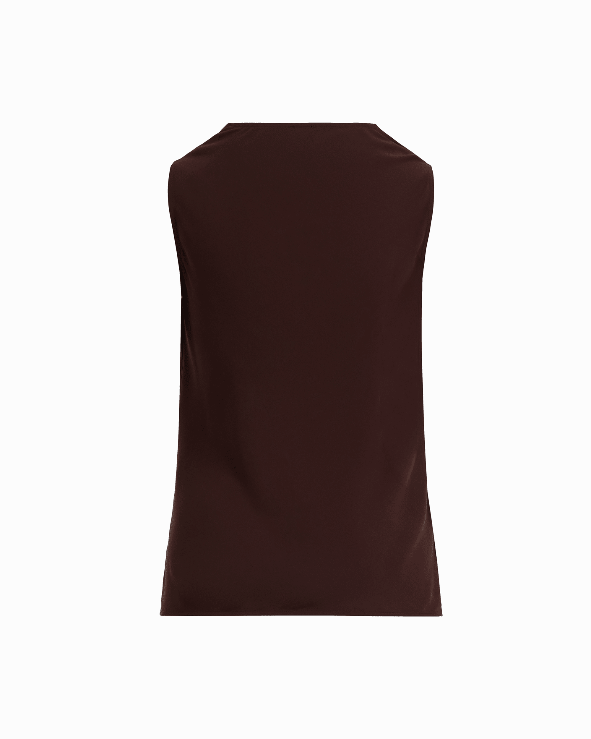 Sleeveless Cowl Neck Blouse in DARK CHOCOLATE - Anne Klein DARK CHOCOLATE
