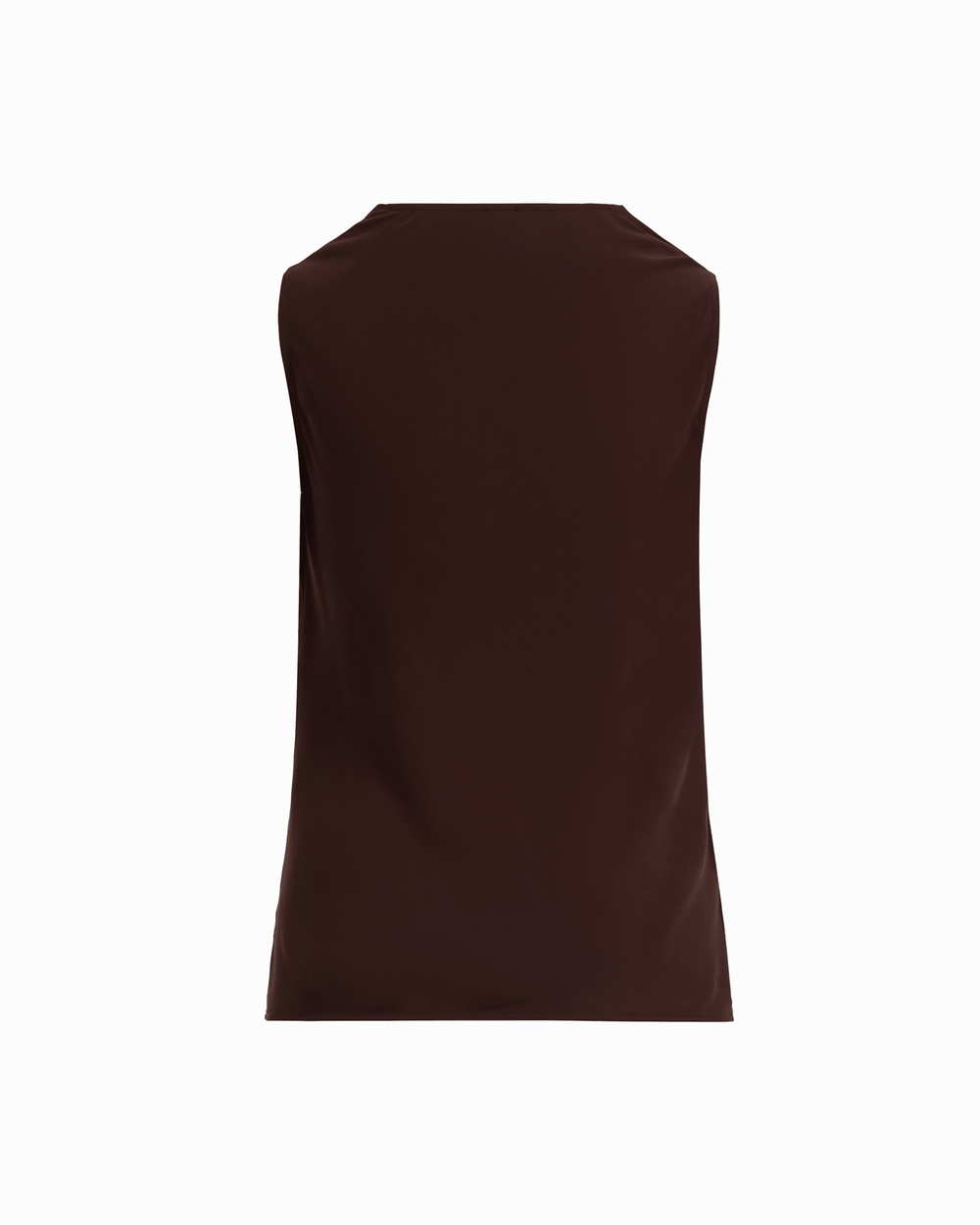 Sleeveless Cowl Neck Blouse in DARK CHOCOLATE - Anne Klein DARK CHOCOLATE