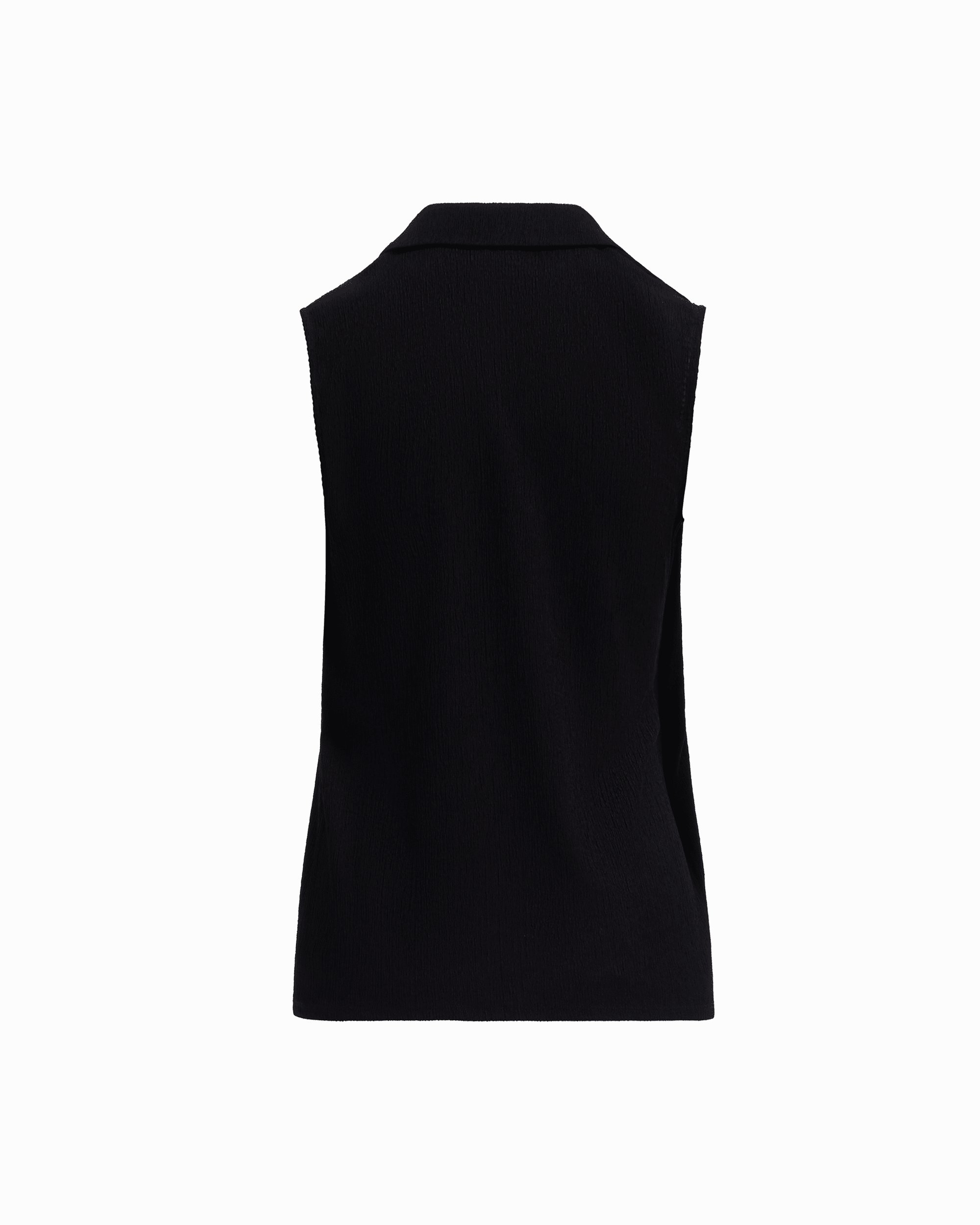 Sleeveless V-Neck Wrap Knit Top - Anne Klein ANNE BLACK