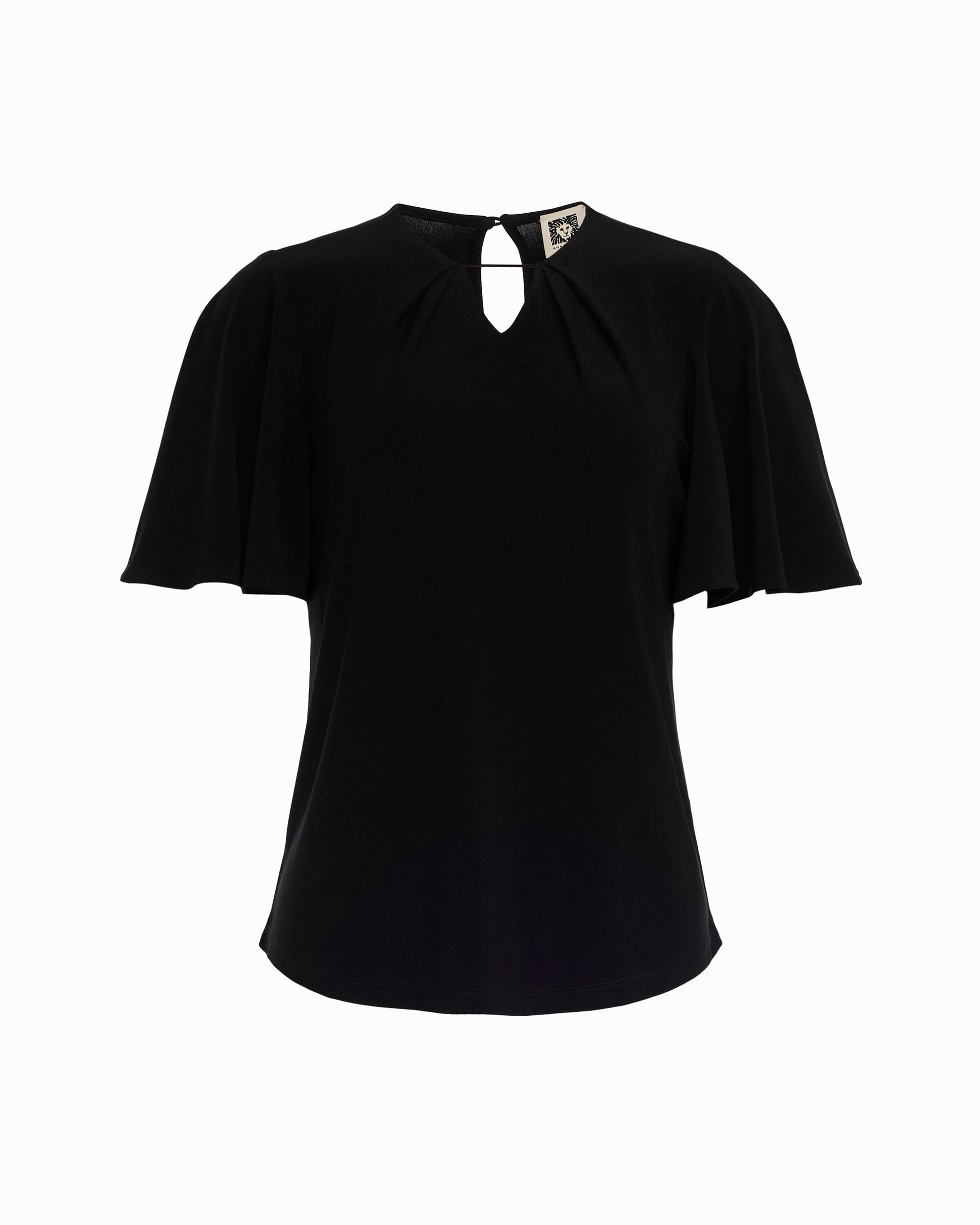 Pleated Bell Sleeve Top - Anne Klein ANNE BLACK