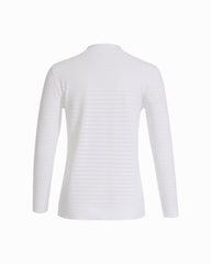 Sheer Stripe Open Front Cardigan - Anne Klein CRISP WHITE