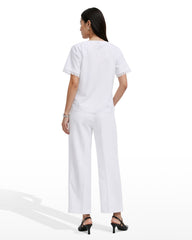 Pleated Neck Raglan Blouse - Anne Klein CRISP WHITE