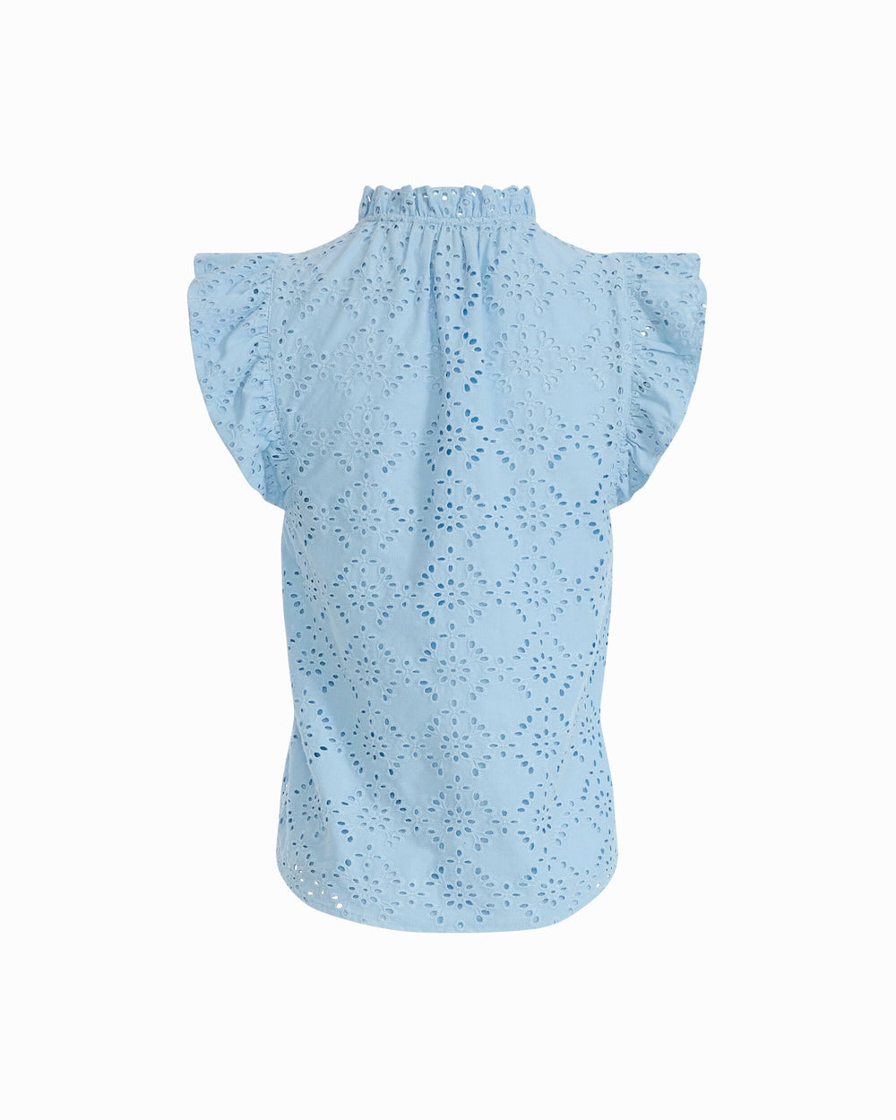 V-Neck Blouse with Flutter Sleeves - Anne Klein LAKESHORE