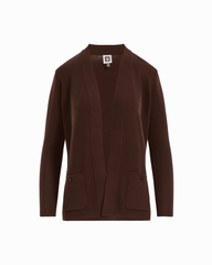 Kissing Front Malibu Cardigan - Anne Klein DARK CHOCOLATE