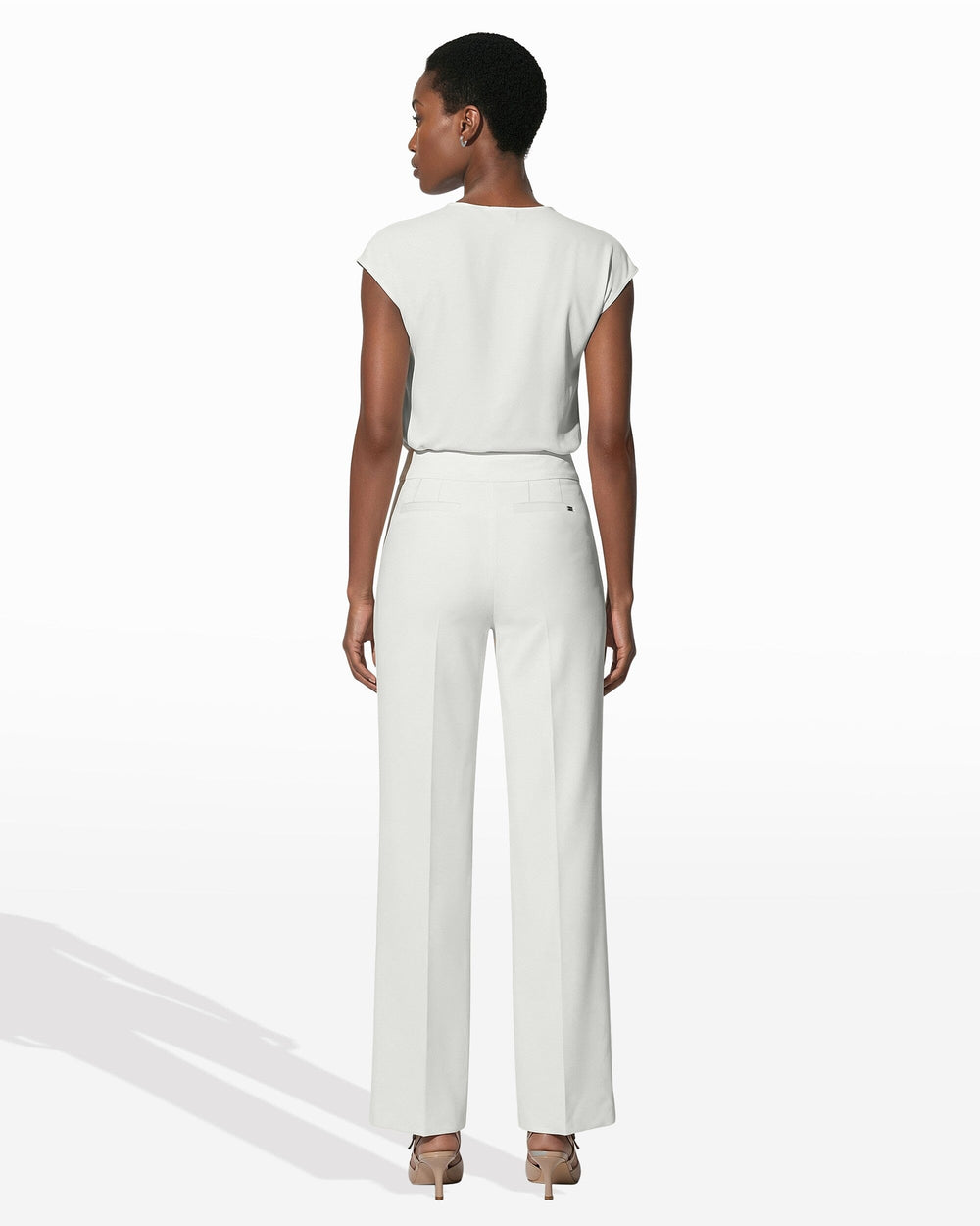 Po Trouser Slash Pocket Grace - Anne Klein White Dove