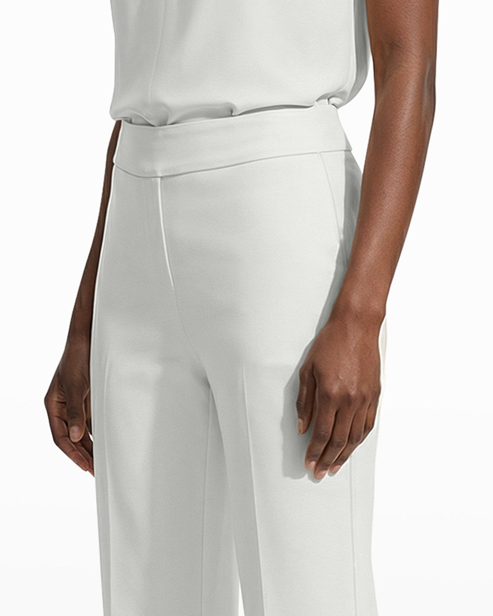 Po Trouser Slash Pocket Grace - Anne Klein White Dove