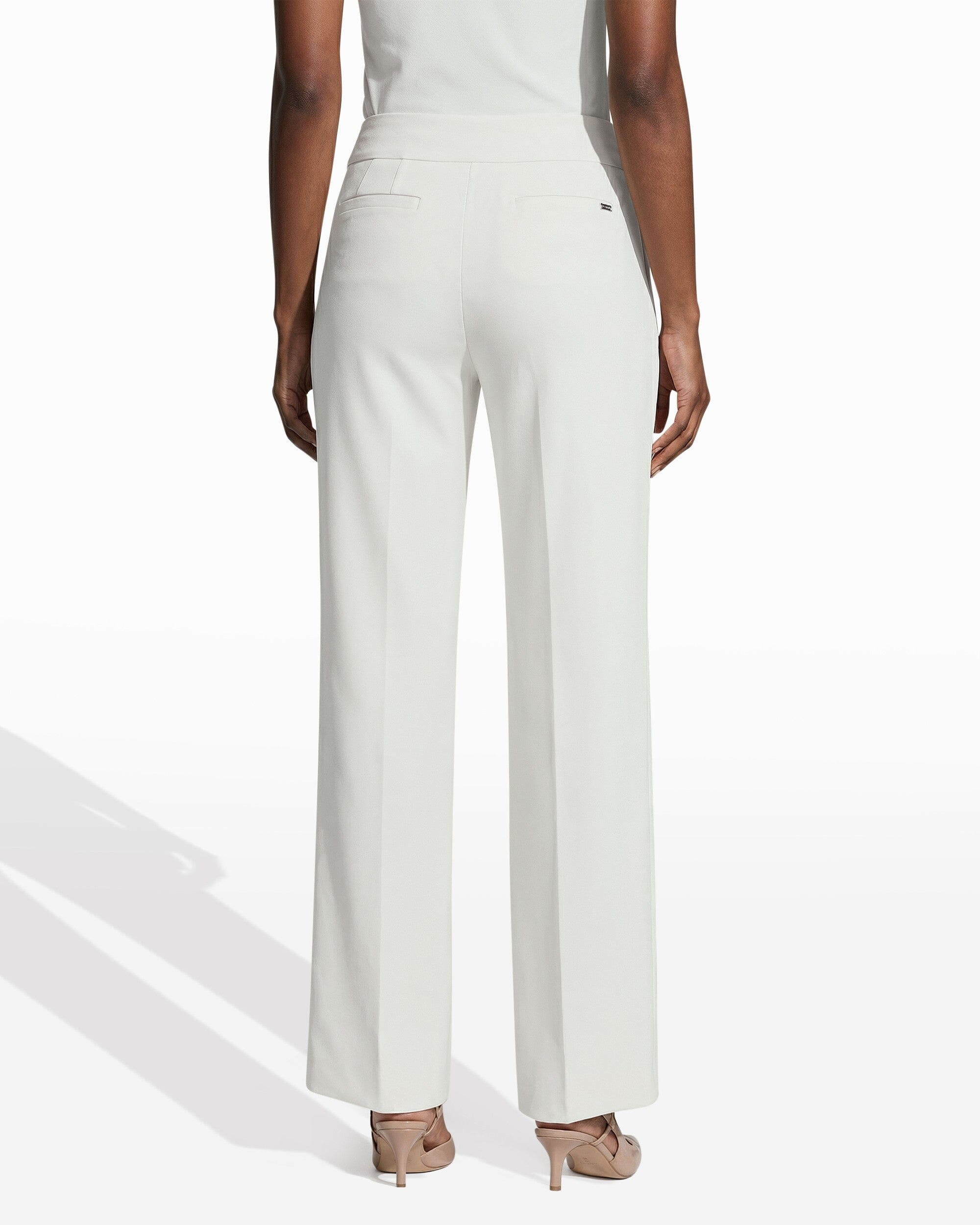 Po Trouser Slash Pocket Grace - Anne Klein White Dove