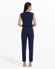 Straight Ankle Hollywood Waist Pants - Anne Klein DISTANT MOUNTAIN