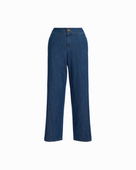 Wide Leg Pants With Curved Seams - Anne Klein ARIES WASH