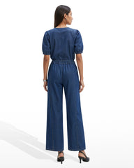 Wide Leg Pants with Curved Seams - Anne Klein ARIES WASH