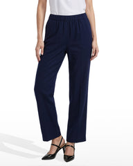Straight Ankle Pull-On Pants - Anne Klein DISTANT MOUNTAIN