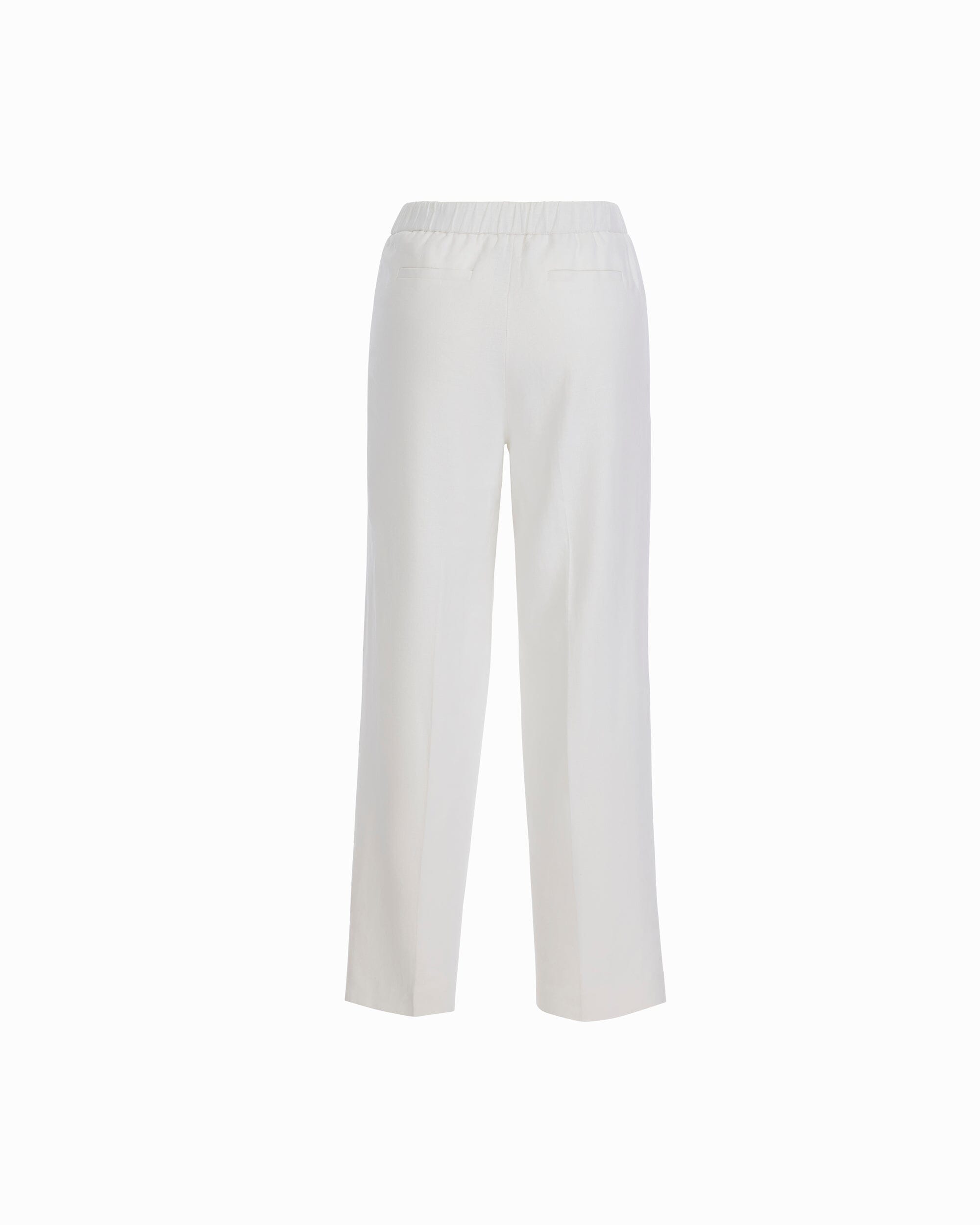 Straight Ankle Pull-On Lined Trousers - Anne Klein CRISP WHITE